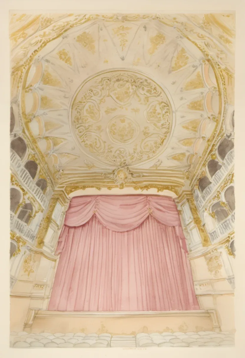 The bell-shaped interior of Teatro Lauro Rossi seen from the stalls, with four stacked tiers of boxes around the auditorium.